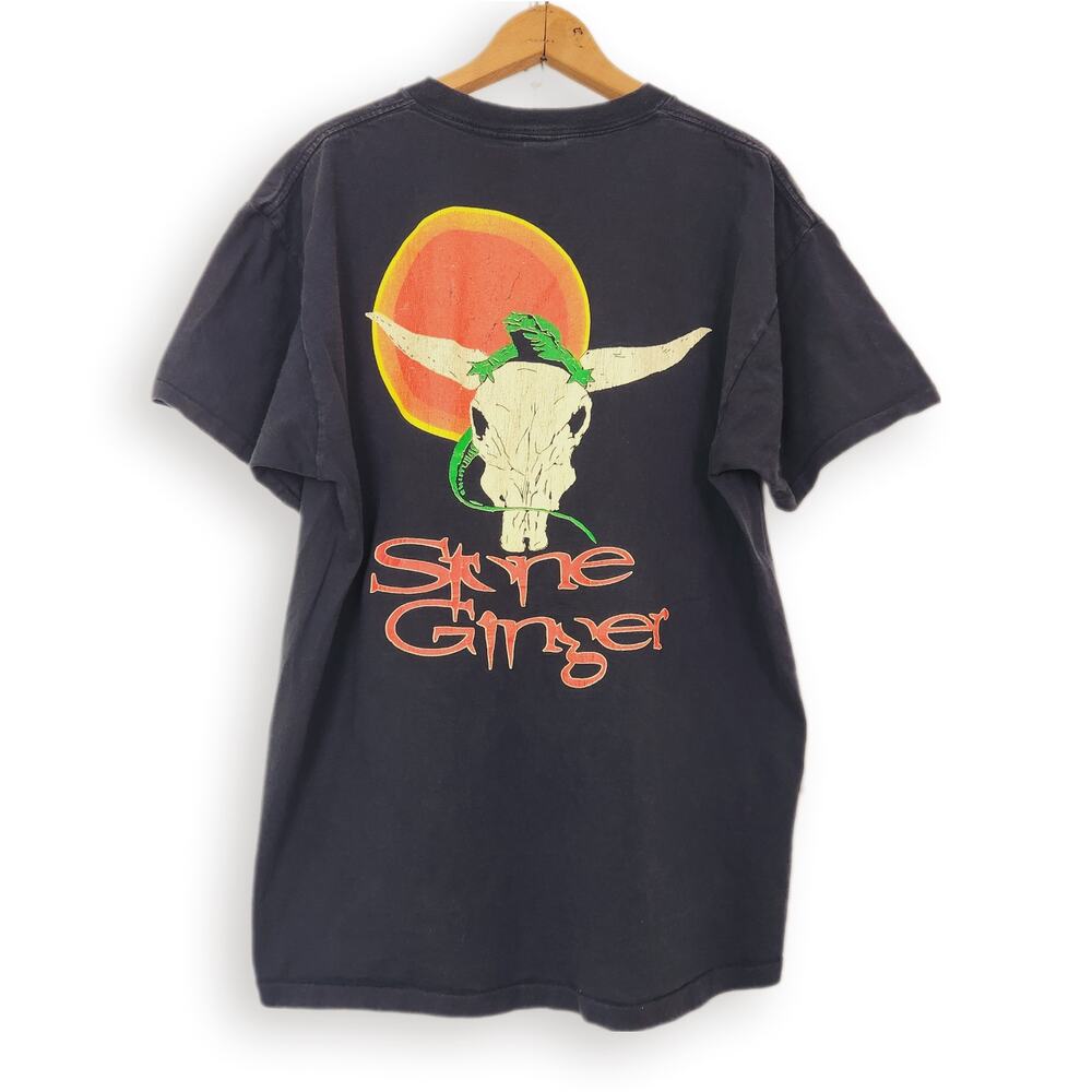 90s Single Stitch T-Shirt Skull Lizard Stone Ginger Southwest XL